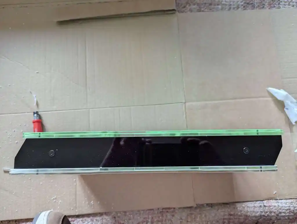 picture of laser-cut arcade plastic sticks