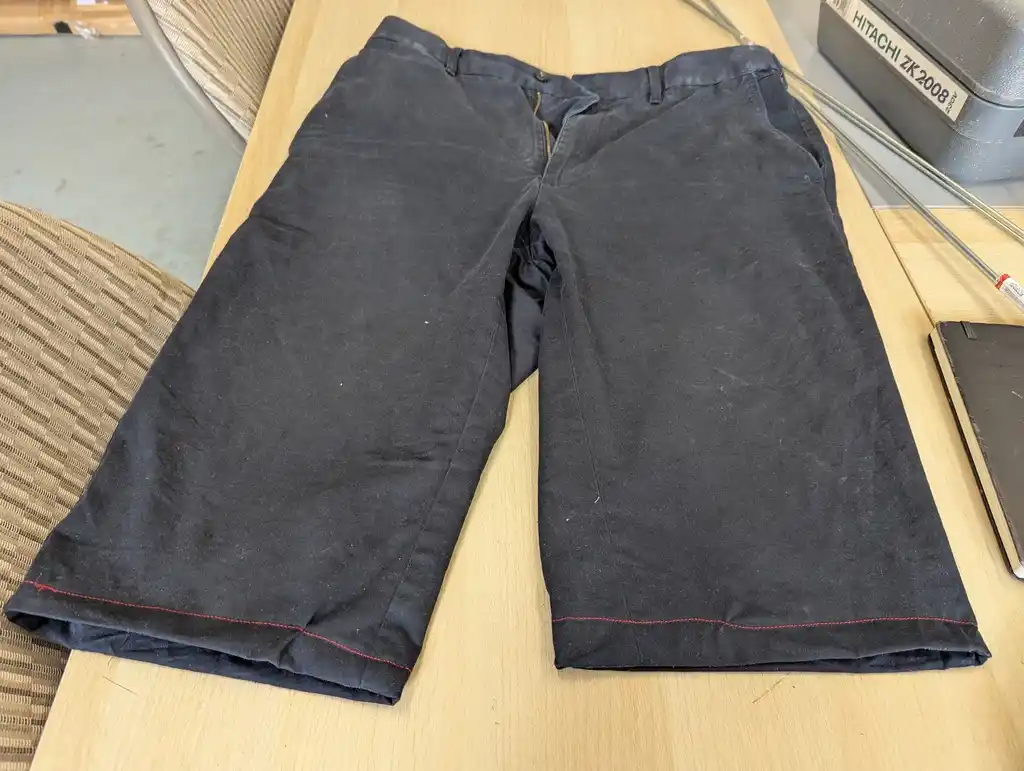 picture of trousers with new hem
