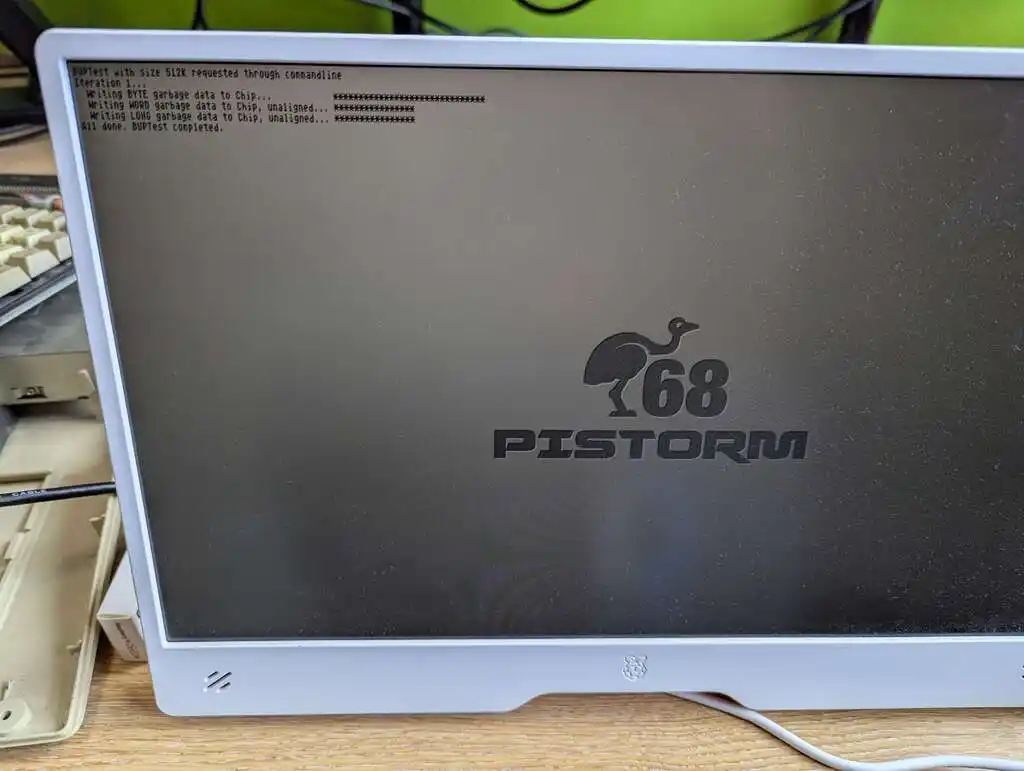 picture of computer screen, showing some text output