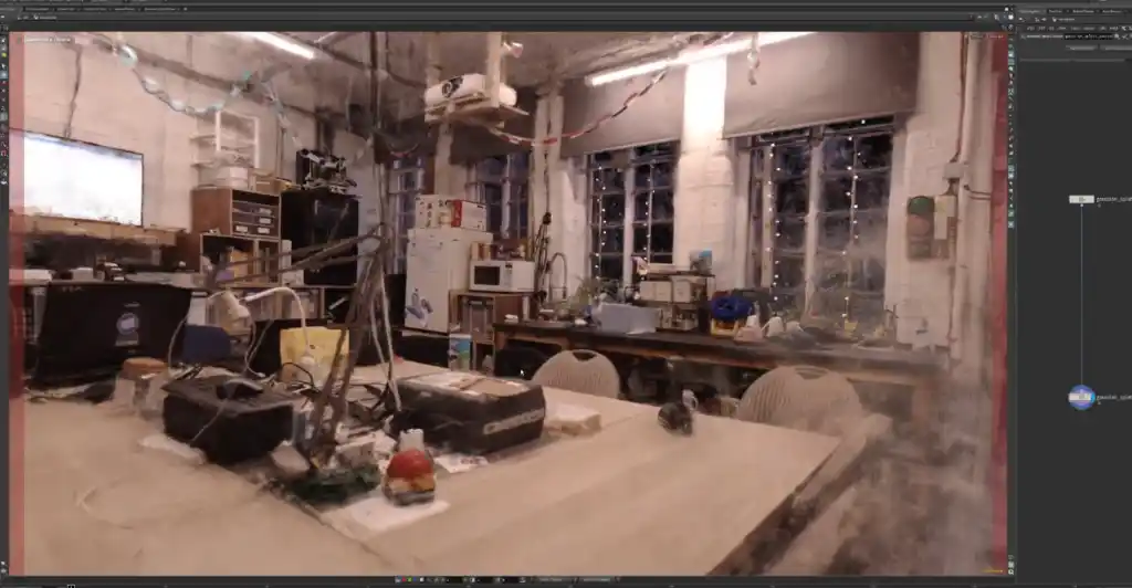 picture of Gaussian splat of Sheffield Hackspace