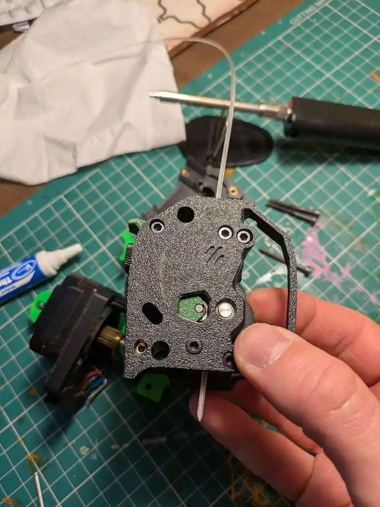 picture of custom 3D printer extrusion head