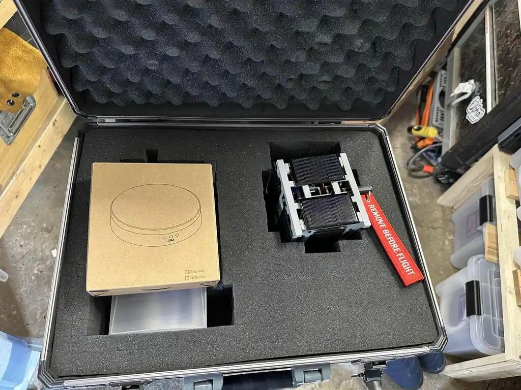picture of cubesat simulator in box