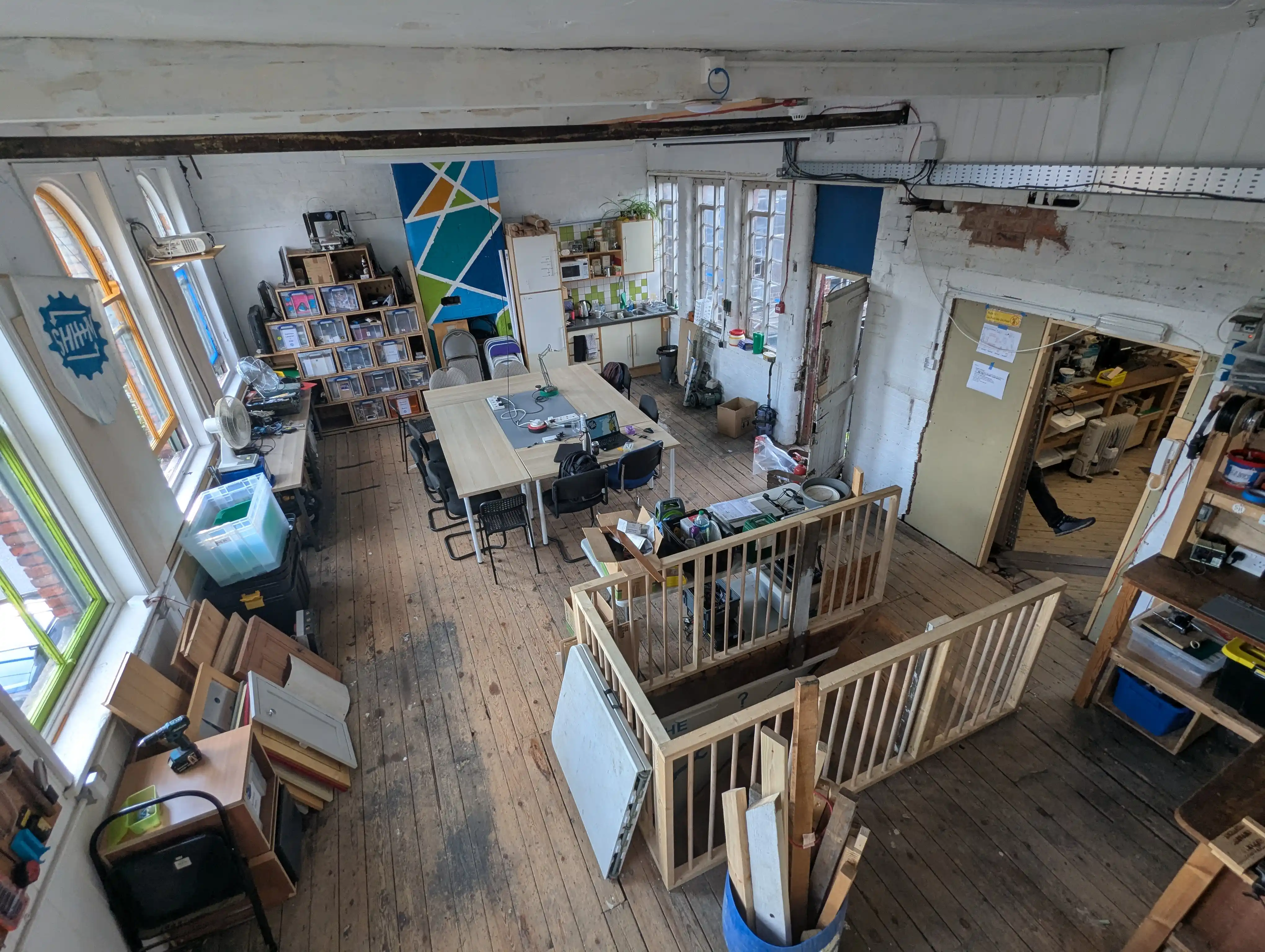 high-angle picture of room D