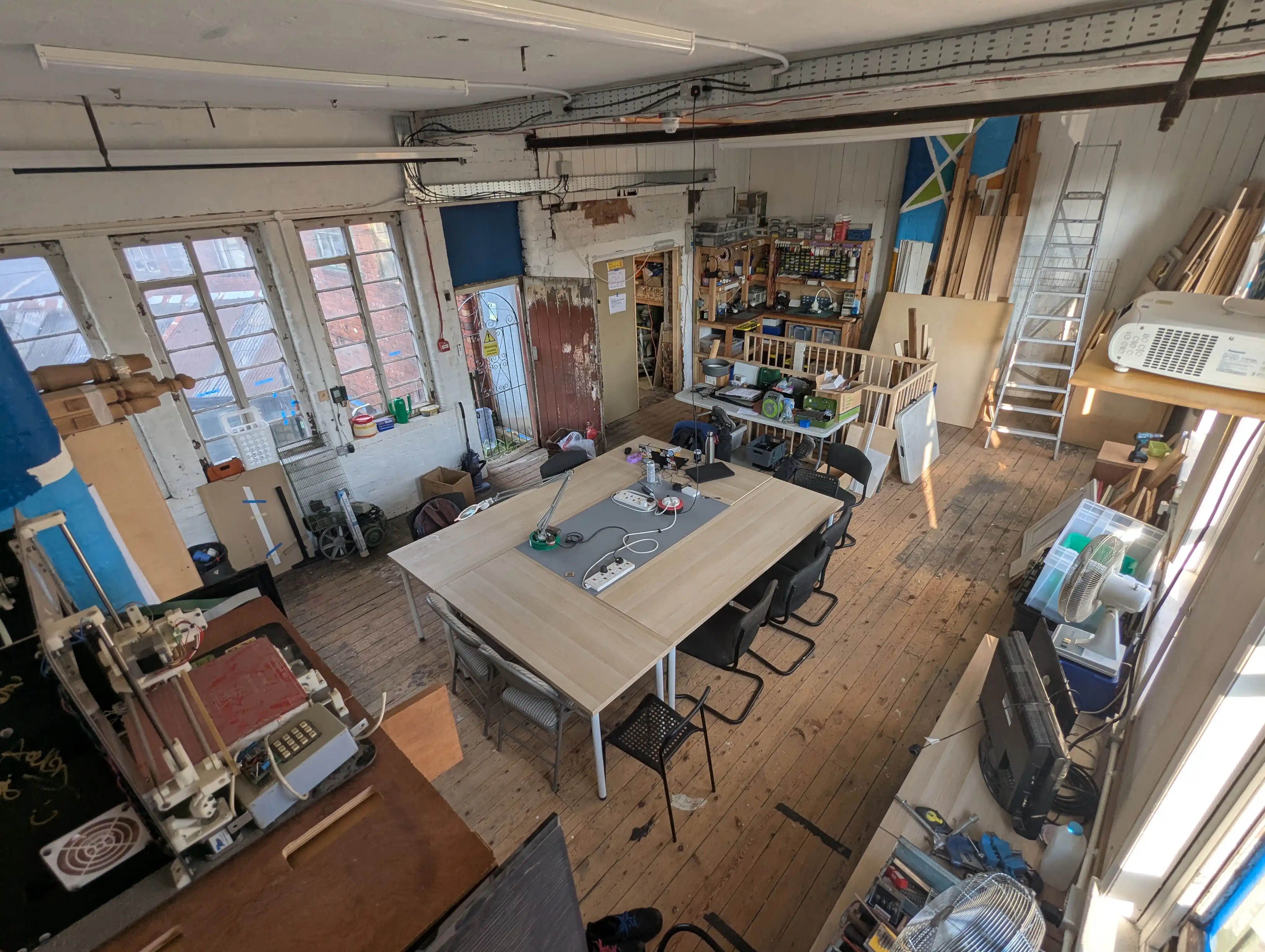 high-angle picture of room D