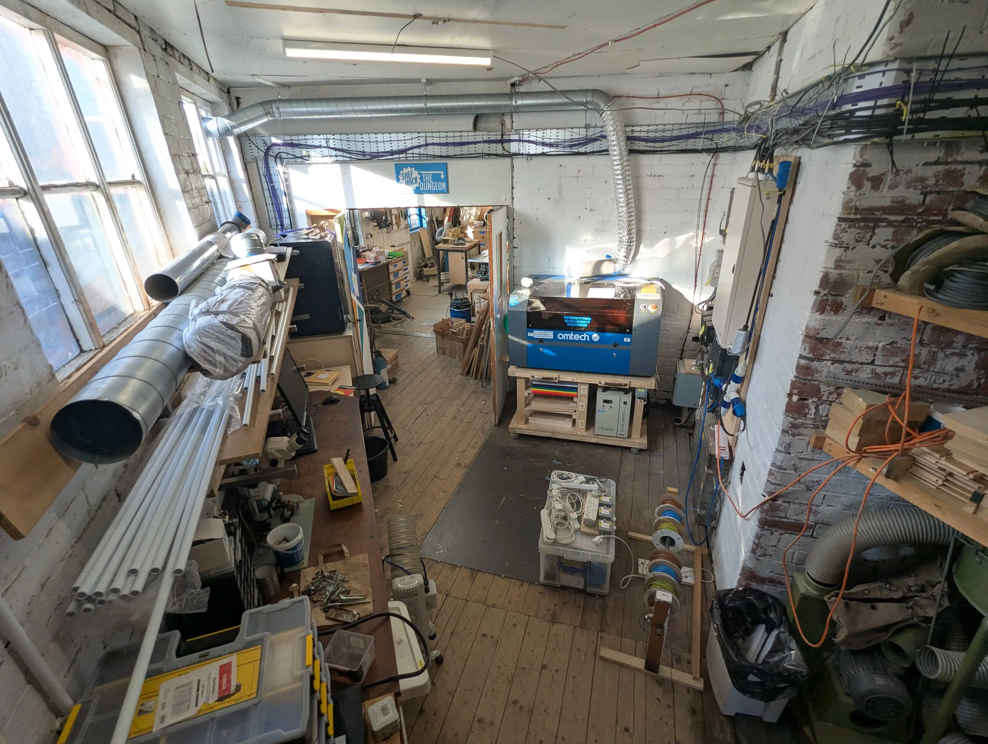 high-angle picture of room E