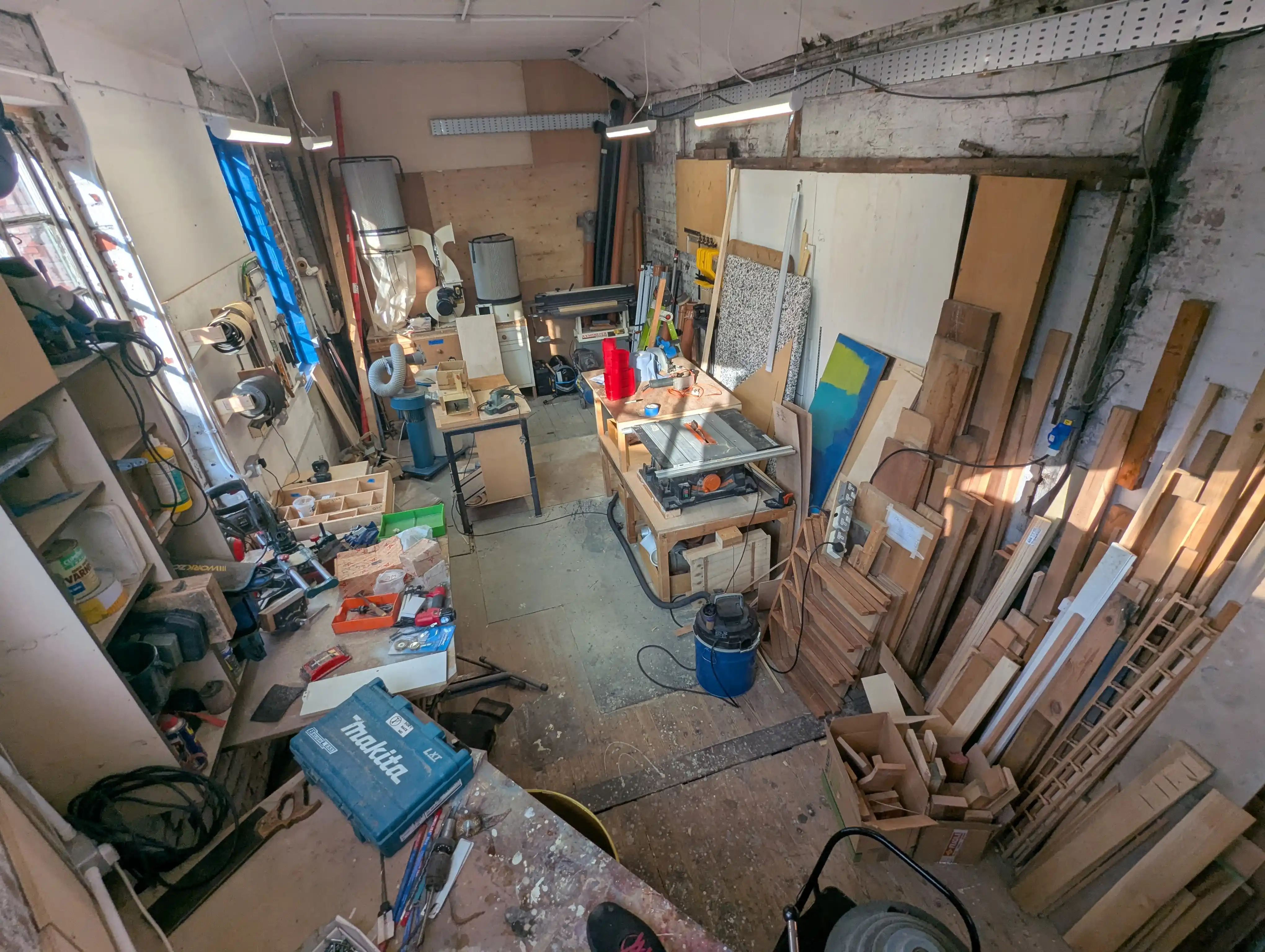 high-angle picture of room F