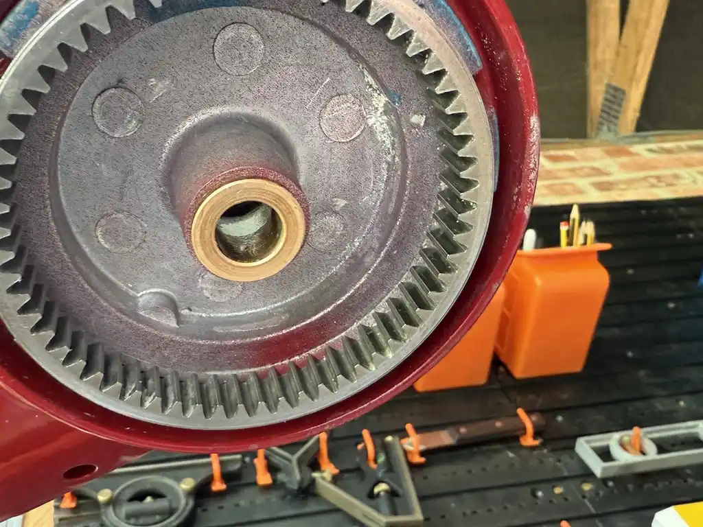 picture of large internal gear of food processor