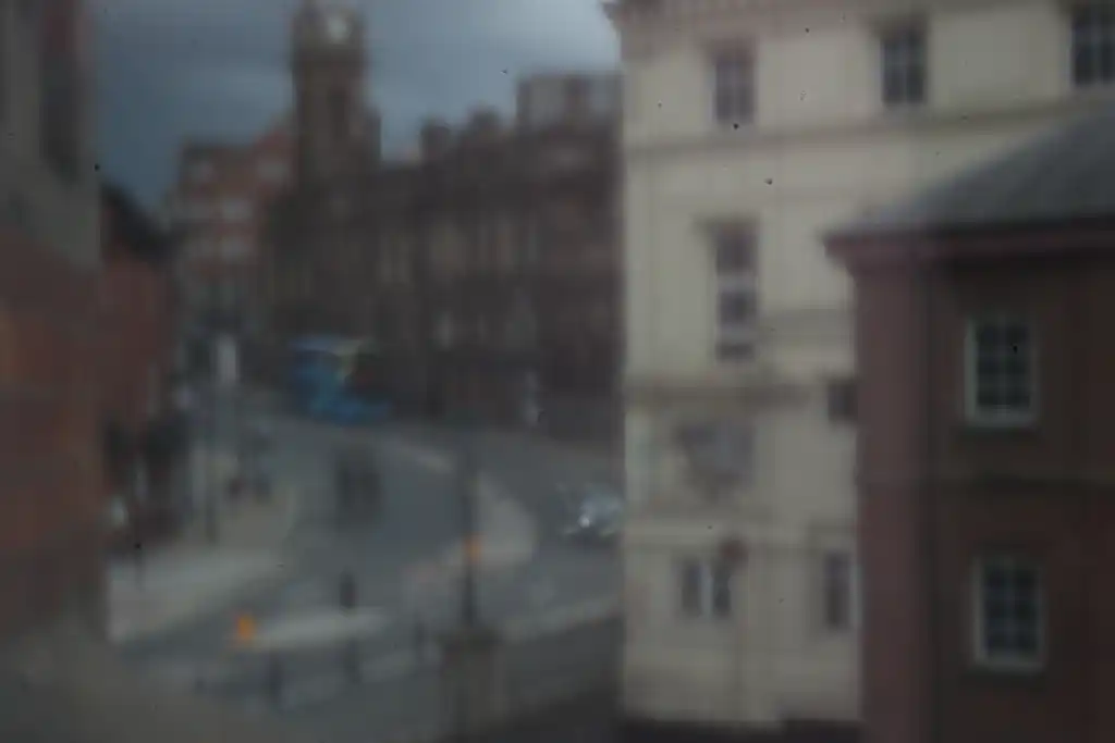 blurry picture of street