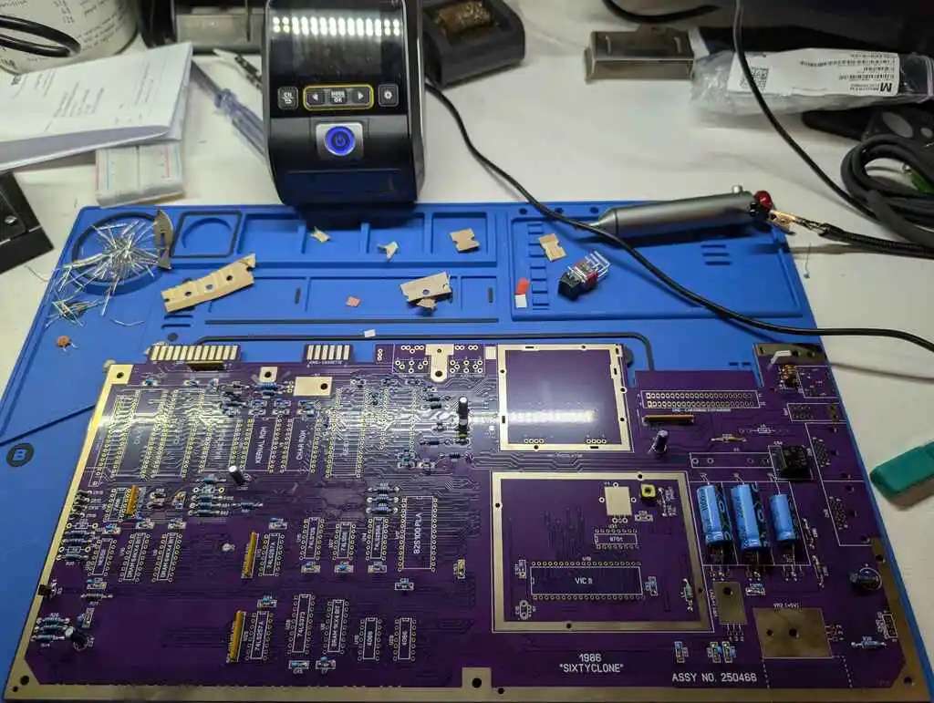 picture of large purple circuitboard
