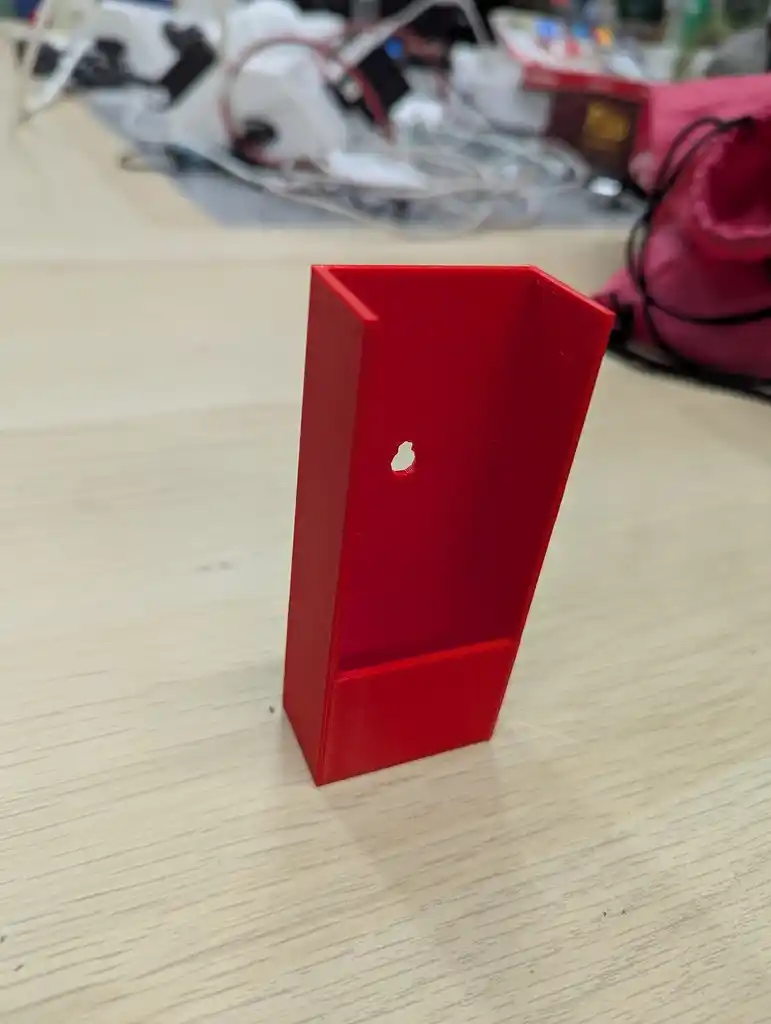 picture of a 3D printed remote holder