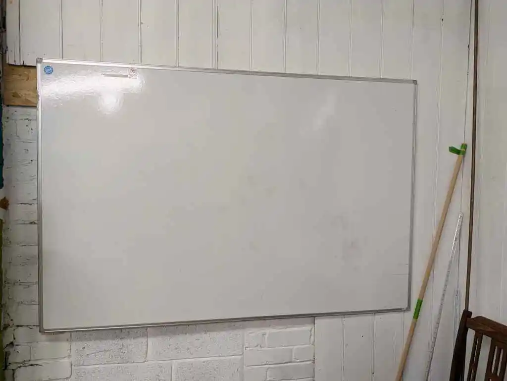 picture of whiteboard, blank