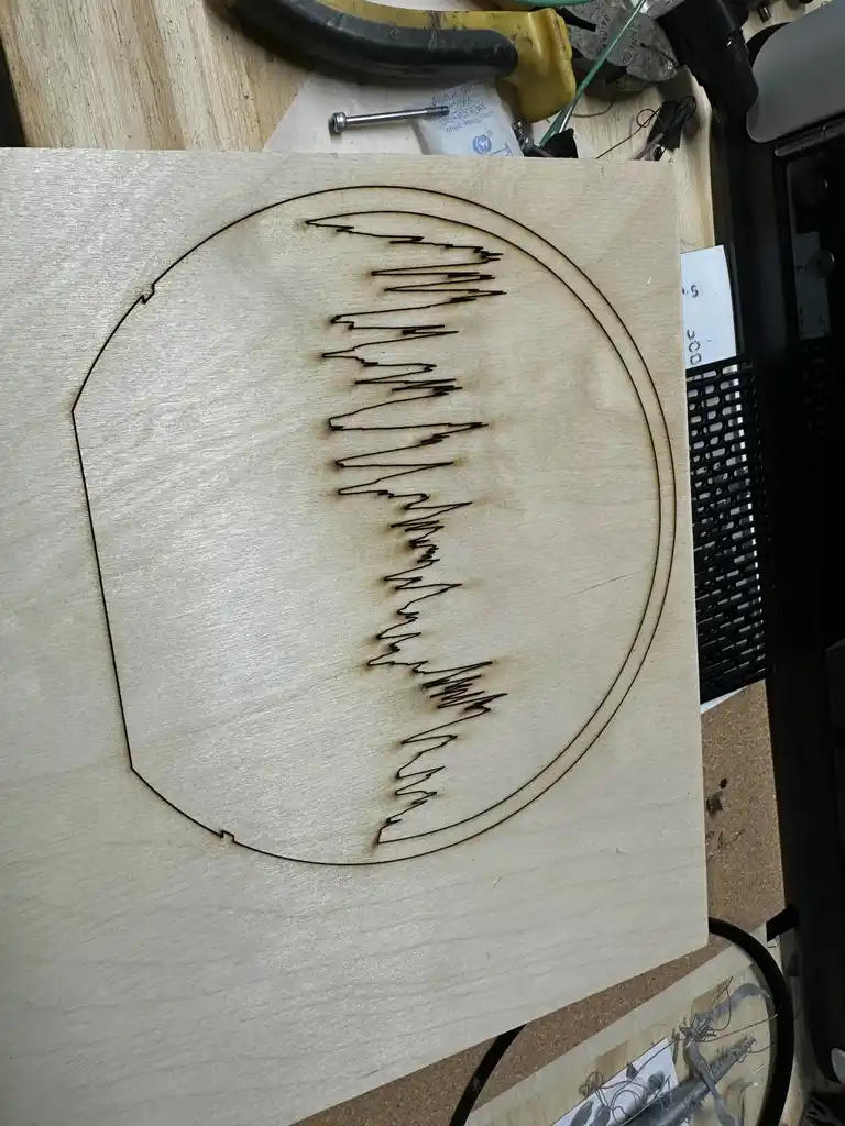 picture of laser cut elevation profile lamp inset