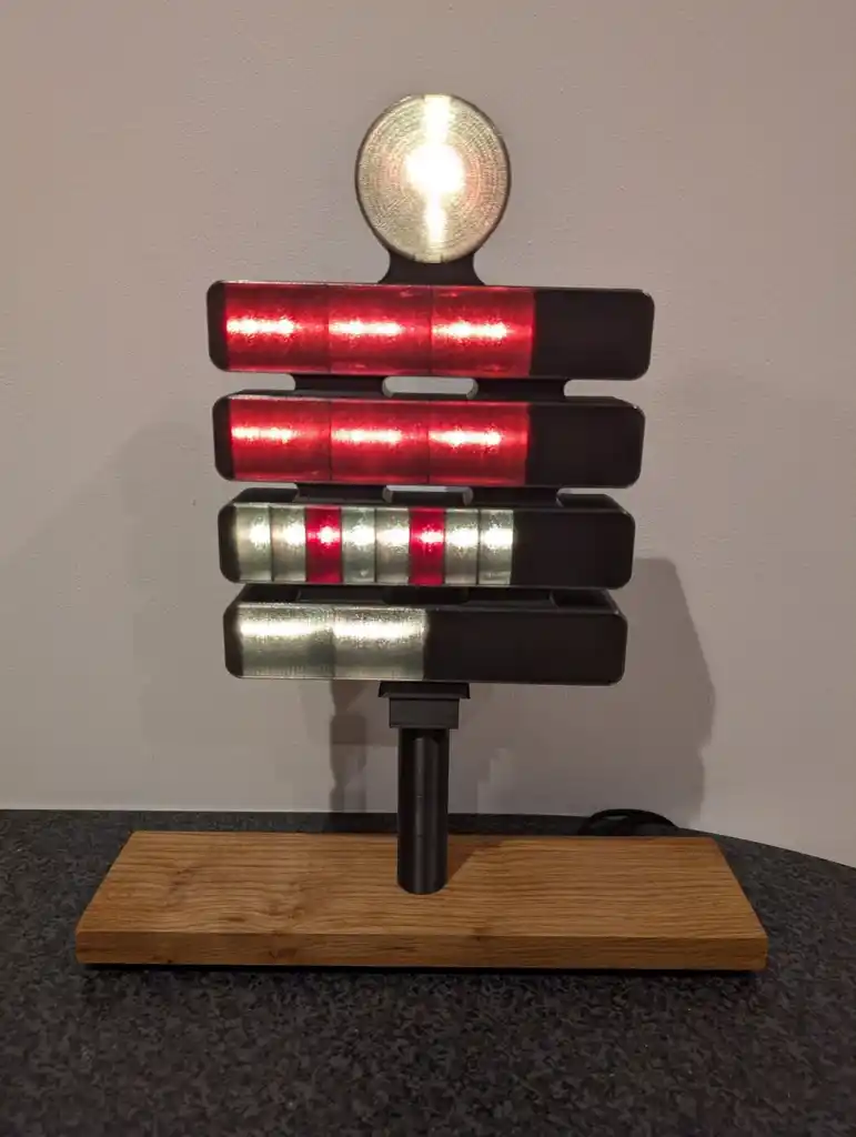 picture of abstract clock, front