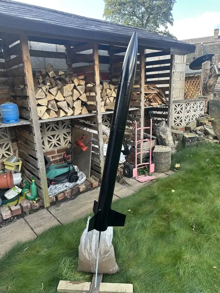 picture of rocket, painted