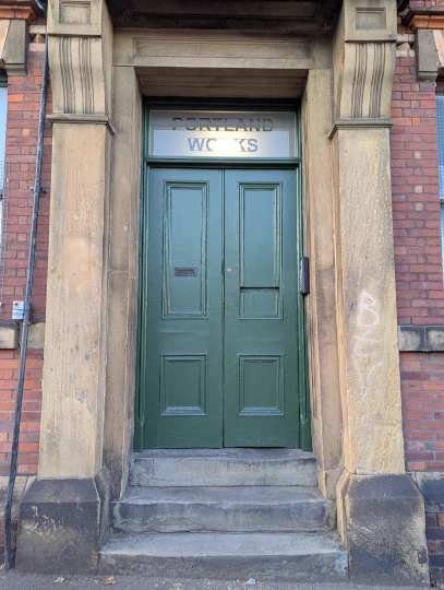 picture of a green door