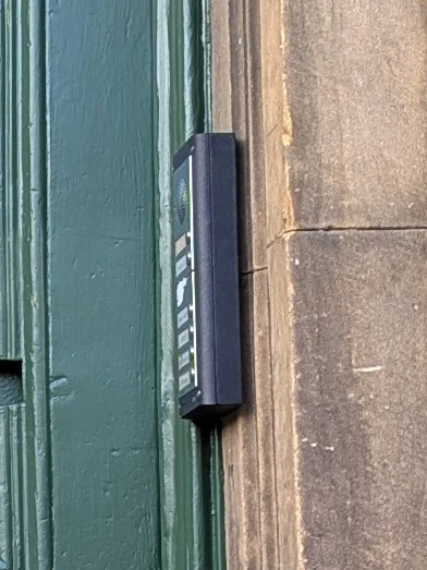 picture of an intercom box