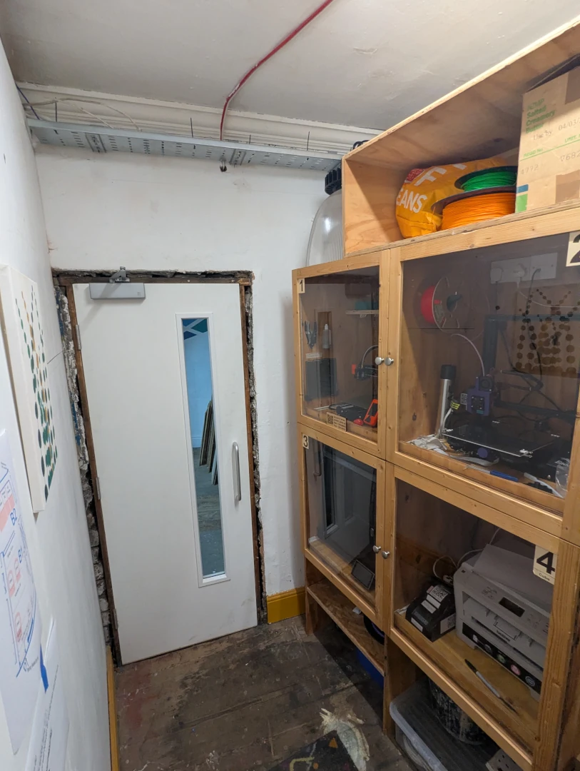 picture of 3D printing room